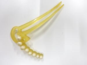 アンティーク　アールデコ　パール　簪